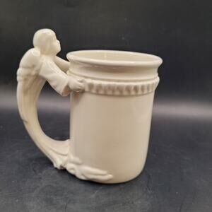 Vintage McConnell Ceramic Pottery Mug Angel Art Deco Revival 1994
